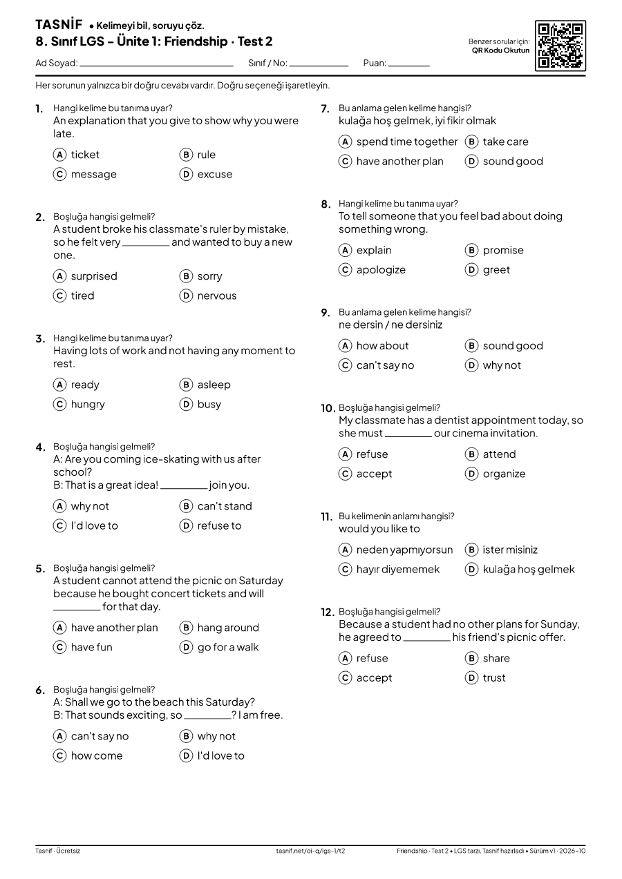 Friendship Test 2 önizlemesi